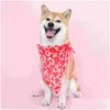 Hundkläder 1 Set Pet Dogs Saliv Thandel Hat Bowtie Kit Dekorativa tillbehör för Valentine Drop Delivery DHE9C