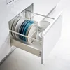 Kitchen Storage Multi-functional Perforation-free Drain Dish Rack Home Drawer Modern Simple Shelf