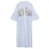 Robes de maternité Robe de maternité L'été peut allaiter floral lâche grande taille petite manche bouffée fraîche française 240413