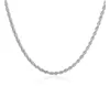 Top vergulde sterling zilveren ketting 4 mm mannen ed touwketens 16 18 20 22 24 inch DhSN067 925 zilveren plaat kettingen Jewel9450957