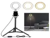 Selfie Ring Light with Tripod Stand Cell Phone Holder for Live Stream Makeup Mini Led Camera Ringlight295F6943841