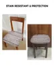 Pokrywa krzesła w stylu vintage drewno z brązowym siedziskiem poduszka na rozciąganie pokrowca do jadalni slipsovery do domu el bankiet salon