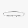 Designer Messikas Jewelry 2024 New High Version Mei Family Single Diamond Sliding Bracelet Fashionable and Personalized Full Hollow Dynamic Couple