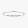 Дизайнер Messikas Jewelry 2024 Новая высокая версия Mei Family Single Diamond Slowing Bracelet Модный и персонализированный полной динамической пары