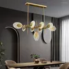 Chandeliers Nordic Post-modern Light Luxury Personality Glass Art Duplex Building Villa Dining Room Living Decorative Chandelier