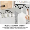 Kitchen Storage Mug Hook Rack Organizer Under Cabinet Coffee Cup Holder Gadget