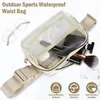 Opbergtassen Clear Fanny Pack Fashion Women Transparante Crossbody Bag met verstelbare riem waterdichte riem taille zak