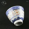 Cups Saucers Jingdezhen Top Ten Porcelain Factories Ceramic Tea Classic Nostalgia Blue And White Exquisite Wine Cup