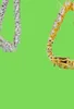 Hip Hop Tennis Bracelets Bling Moissanite Diamond Bling 18k Real Gold Plated Men Buinry 4mm 5mm 6mm6493917