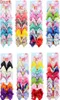 DHL 156 Colors Designer Ins 5quot Bow Girl Print Barrettes Accessories Kidsbow Kids Unicorn Party Hair Clipper1478468