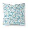 Kudde Nordic Floral Print Pillowcase 45x45cm soffa kontorssittbil täcker kreativt prydnad sovrum rum hem dekoration