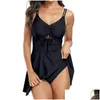 Apresenta de banho feminina DString Tankini Conjunto 2024 One peças Rash guarda