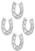 20PClot Crystal Horseshoe Charm Floating Locket Charms Passar för magnetiska minne Living Lockets som smycken Making5363679