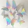 Color 72 Pack stereo hollow butterfly stickers art home party wall decoration background wall stickers