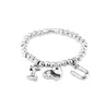 2020 Nowa autentyczna bransoletka I Love You Friendship Bracelets Uno de 50 PlATED Biżuteria pasuje do europejskiego stylu dla kobiet pul1824mtl1007536