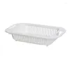 Stockage de cuisine Panier de vidange rétractable Panier en plastique Placier Placier Filtre Fruit Case de légumes Fruit