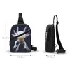 Mochila Bag Sling Axolotls Package Crossbody para andar en bicicleta de viaje