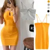 Casual Dresses Sexy Retro Tight Slim Looking Cut Out Cross Bandeau Sling Backless Dress Base Narrow Women's Short Skirt