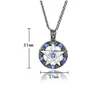 Pendant Necklaces Pentagram Satanic Symbol Necklace Satan Worship Vintage Diamond Jewelry Wholesale Drop Delivery Pendants Dhqzo