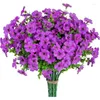 Dekorativa blommor 5st violet Simulering Flower Small Daisies Eucalyptus Fake Arrangement Shoot Props Living Room Bouquet