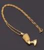 Naszyjniki wisiorek egzotyczna egipska królowa Nefertiti dla kobiet mężczyzn biżuteria koloru złota w całości biżuteria afrykańska pendant1480956