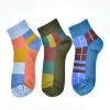 Socks New Men's Spring and Summer Cotton Multicolor Short Socks High Quality Compression Fashion Happy Novelty Low Cut Socks