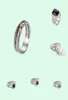 Zilveren ringen thai verven geplateerde ed twocolor verkopen cross zwarte ring dames mode platina sieraden4429326