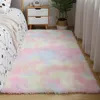 Carpets Indoor Modern Plush Area Rugs Tie-Dyed Rectangular Comfortable Fuzzy Rug For Living Room Bedroom Kids