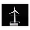 Objetos decorativos Figuras Mini Modelo de Gerador de Eólico Toys Solar Power Windmill Desktop Office Decoração Home Assembléia Drop Drop Dhhu7