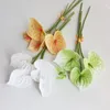 Fiori decorativi artificiale tocco reale simulazione di simulazione anthurium bouquet tavolo da casa composizione fiore ornamenti decorazioni