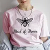 T-shirts de femmes Bride to Bee Tops Funny Y2K Graphic Blouses Maid of Honor Tees Bridal Wedd Hen Party T-shirt Femmes 2024 esthétique