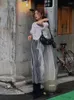 Robes décontractées 2024 Vestidos de Mujer Summer V Col pour femmes en dentelle à volants Robe Robe Femme coréenne Sling Voir à travers la robe sexy y2k