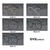 Zonnebrillen Frames Pure Titanium Glazen frame voor vrouwen retro ronde recept bril 2024 Men Antiskid optische schroefloze brillende brillen