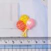 التماثيل الزخرفية 100 PCS/Lot Kawaii Cartoon Balloon Flat Resin Resin Scrapbooking Accessories Girl Cabochons Chilishments