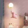 Wall Lamps Cartoon Polar Bear Light Creative Indoor Lighting G9 Bulb Led Bedside Atmosphere Lamp Kid Children Bedroom Decor