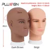 Plussign Wig Mannequin Model Head Foam Wig Hair Glasses Jewelry Display Hats Stand Brown/Beige Mannequin Manikin Head Model 240403