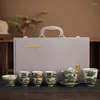 Ensembles de cités de thé en céramique chinoise cadeau de voyage