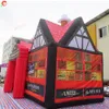 Free Ship Outdoor Activities red 10mLx6mWx5mH (33x20x16.5ft) portable inflatable irish pub tent carnival party rental lawn ebent tent with blower for sale