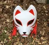 Ręcznie pomalowana zaktualizowana maska ​​ANBU Japońska maska ​​Kitsune Full Face PVC dla kostiumu cosplay 2207156539078