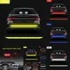 New 5pcs/set Reflectante Reflector Sticker 90*5 Car Body Trunk Auto Accessories Reflex Exterior Warning Reflective Tape