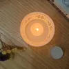 Держатели свечей керамический держатель Tealight Retro Christmas Cylind