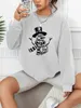 Sweatshirts Mens Hoodies Sweatshirts Snowman Print Pullover Casual Loose Fashion Long-Sleeved Sweatshirt Solid Color Womens Top 240412