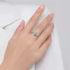Cluster Rings Modian 925 Sterling Silver High-Class Paraiba Tourmaline Finger Ring For Women Engagement Eternity Band Fine Jewelry