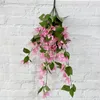 Kwiaty dekoracyjne sztuczne bougainvillea kwiat winorośl hang deco dekde wesel