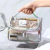 Сумки для хранения прозрачная сумка для макияжа женское супер -переносительное путешествие.