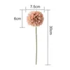 Decorative Flowers Fake Flower Coffee Color Single Head Dandelion For Home Decor Wedding Room Party Decorations Accessories DIY Artificial