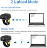 Anel portátil Bluetooth Barcode Scanner sem fio 2.4 GHz USB Wired 3 em 1 conexão Windows.mac OS.android.Portável Mini scanners de código de barras de dedos vestíveis