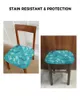 Coperchi di sedie per sedie a marmo turchese sedile texture cuscino allungata copertura da sala da pranzo per la casa el banchetto soggiorno