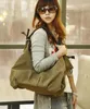 Shoulder Bags Willsranin Women's Canvas Handbag Black High Quality Single Bag Retro Solid Multi-pocket Slant