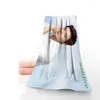 Handduk anpassad lee min ho bad tvättduk hem textil resor hand ansikte microfiber tyg badrum handdukar storlek 35x75 cm